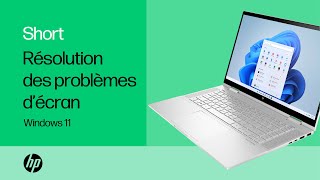 Comment résoudre des problèmes d’écran sous Windows 11  HP Support [upl. by Naz]