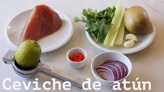 RECETA DE CEVICHE DE ATÚN [upl. by Ym]