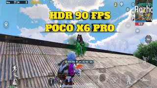 TEST HDR 90 FPS POCO X6 PRO [upl. by Inatirb]