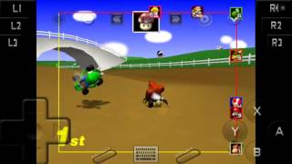 Lets Play Mario Kart 64 using RetroArch [upl. by Haikezeh]