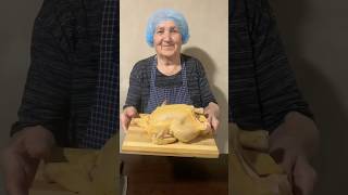 Delicious chicken prepared by Grandma  chicken cooking yummy Курица ქათამი [upl. by Eilasor]