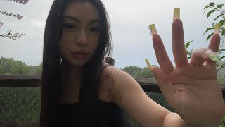 ASMR Hand Movements in the Rain🌧️ EartoEar Test [upl. by Yekcir844]