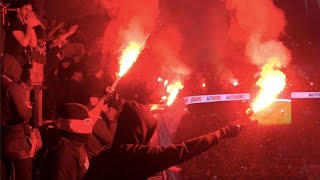 OMPSG  Les ultras parisiens mettent le feu avant le Classico  IMMERSION ENTRAÎNEMENT PUBLIC [upl. by Eeloj]