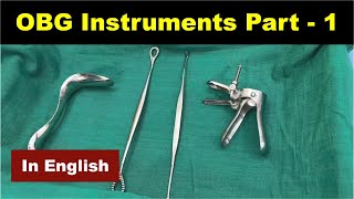 OBG Instruments Part 1 English  Nursing Lecture [upl. by Jada]