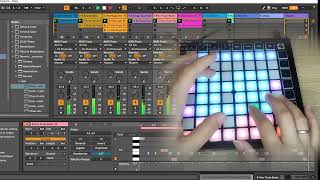 Launchpad mini mk3 AbletonLive looping cover Beyonce Shakira  Beautiful liar [upl. by Enrobso727]