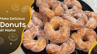 Homemade Twist Donuts  Delicious amp Yummy Kids Favourite Recipe [upl. by Gaston]