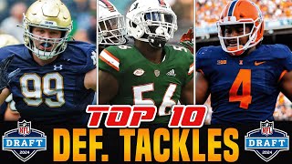 MIDSEASON Defensive Tackle Rankings  2024 NFL Draft [upl. by Noillimaxam]