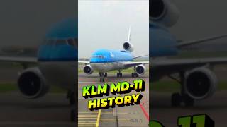 KLM MD11 Fleet History  The Last MD11 shorts aviation klm [upl. by Zetrom]