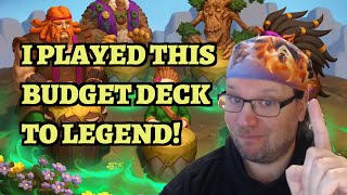 LEGEND Budget Drum Druid Deck Guide and Gameplay Hearthstone TITANS [upl. by Siloam697]