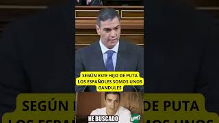 PEDRO SANCHEZ LOS ESPAÑOLES SON UNOS GANDULES [upl. by Schertz]