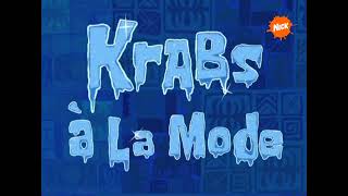 SpongeBob Title Card  Krabs à la Mode European Spanish [upl. by Margarethe]