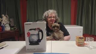 Chefman electric tea kettle unboxing first use and review [upl. by Merwyn271]