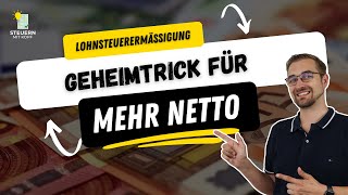 So holst du MEHR NETTO vom BRUTTO Lohnsteuerermäßigungsantrag leicht gemacht [upl. by Auberbach]