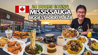 24 Hours Eating ONLY at BIGGEST Food Plaza in Mississauga Ridgeway Plaza in Greater Toronto [upl. by Frager]