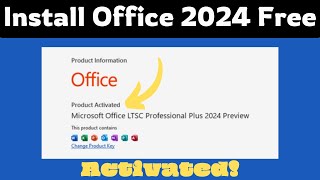 How To Install amp Activate Office 2024 From Microsoft for Free  Genuine Version  100 Working [upl. by Crofton]