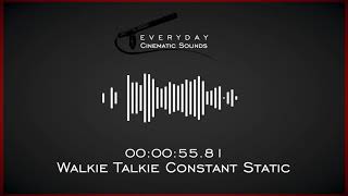 Walkie Talkie Constant Static  HQ Sound Effect [upl. by Naldo712]