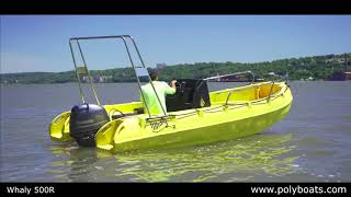 PolyBoats  Whaly 500R Yellow Sea Trial on the Hudson River [upl. by Drexler740]