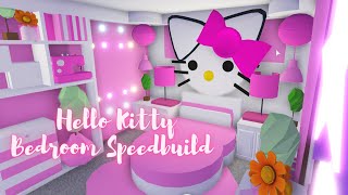 Hello Kitty BEDROOM SPEEDBUILD ♡ Roblox Adopt Me [upl. by Ynattir101]