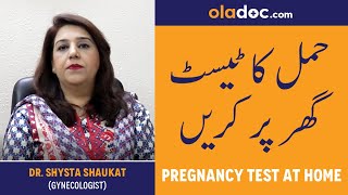 Pregnancy Test At Home Ghar Pe Hamal Test Karne Ka Tarika How To Test Pregnancy Pregnancy Symptom [upl. by Nealah691]