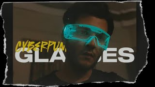 DIY LED GLOW GLASSES  Cyberpunk visor [upl. by Anihc]