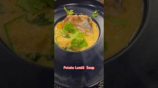 Potato Lentil Soup food lentilrecipe lentilsoup potatosoup cookingrecipes [upl. by Ynittirb]