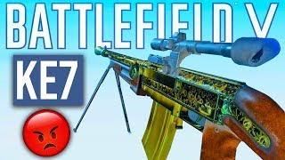 FULLY UPGRADED KE7 Battlefield 5 most HATED gun [upl. by Aneekahs]