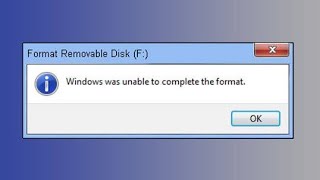 How to Fix quotWindows Was Unable to Complete the Formatquot Error  StepbyStep Guide [upl. by Devlin]