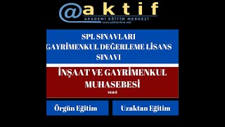 İnşaat ve Gayrimenkul Muhasebesi Ders Videoları [upl. by Akeenahs]