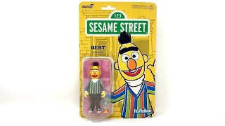 Super7 Sesame Street Bert With Bernice ReAction Figure Review [upl. by Tews651]