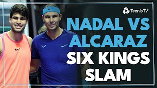 Rafael Nadal vs Carlos Alcaraz Highlights  Six Kings Slam 2024 [upl. by Ainoet348]