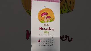 November month calendar📅art diynovember calendar [upl. by Giovanna]