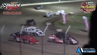 Ogilvie Raceway WISSOTA Midwest Modified AMain 21st Annual Fall Classic 10524 [upl. by Aneelad193]