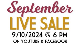 September Live Sale [upl. by Steel]