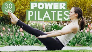 POWER PILATES 30 💪🌷🏋🏽‍♀️ GanzkörperKrafttraining für Fortgeschrittene  No Equipment [upl. by Bosson]