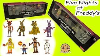 Five Nights A Freddys Set 2 Two Funko Vinyl Freddy Bonnie Spring trap Balloon Boy Game Box Set [upl. by Idrahs460]