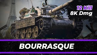 BatChâtillon Bourrasque World of Tanks  12 Kills 8K Damage [upl. by Nylhtac443]