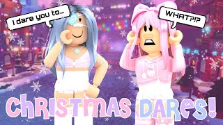 CHRISTMAS DARES in ROBLOX [upl. by Nroht]