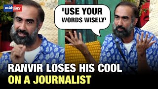 Bigg Boss OTT 3 Ranvir Shorey loses his cool on a journalist addresses remarks on prize money [upl. by Aneele]