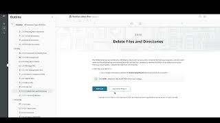 2910 Delete Files and Directories [upl. by Ynamad]