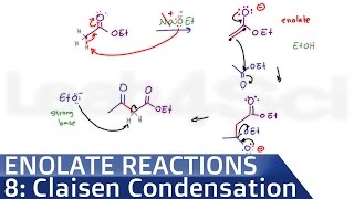 Claisen Condensation Reaction Mechanism by Leah4sci [upl. by Elocn]