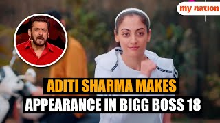 Bigg Boss 18 Aditi Sharmas Exciting Appearance During Weekend Ka Vaar [upl. by Baudin]