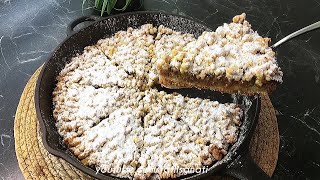 YAPIMI ÇOK KOLAY TAVADA KIYIR KIYIR ELMALI TURTA TARİFİ 😍 Apple Pie [upl. by Wall]