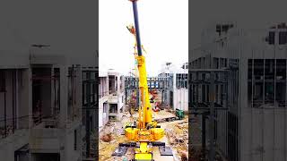 Truck crane counterweight assembly process Good tools and machinery make work easy [upl. by Fariss]