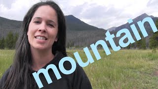 How to Say MOUNTAIN and SENTENCE  American English [upl. by Darrey748]