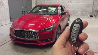 Infiniti Q60 Sports Coupe Red Sport 400 2018  Encendido [upl. by Ardnalahs]