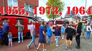 BEDFORD MLC 1955 FIAT 128 RALLY 1973 LAND ROVER 1964 Oldtimers Old Cars fire trucks Retro Walk [upl. by Emile]