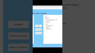 JSON Validator amp Beautifier using HTML CSS JAVASCRIPT javascriptproject [upl. by Kcirret955]