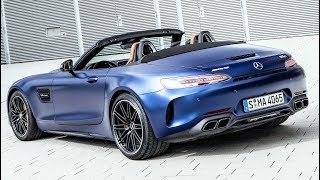 Blue Mercedes AMG GT C Roadster  Pure Driving Performance [upl. by Brodie164]