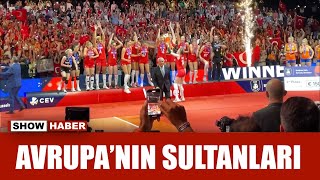 Avrupa şampiyonu quotFilenin Sultanlarıquot kupasını aldı [upl. by Idleman607]