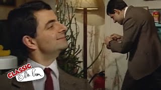 Mr Bean Decorates His Tree 🎄  Mr Bean Funny Clips  Classic Mr Bean [upl. by Beberg]